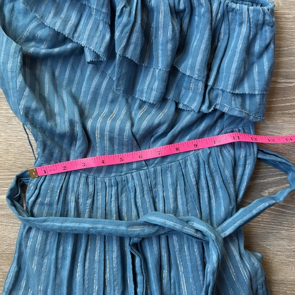 KARINA GRIMALDI Dafne One Shoulder Maxi Dress in Blue Small - Picture 14 of 15